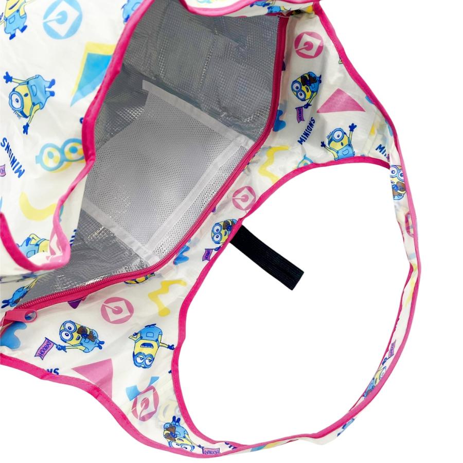 ミニオンズ イエロー 保冷保温 エコバッグ 折りたたみ 約H630×W480×D200mm 約15L キャラクター グッズ【2点までメール便可】 - 画像 (5)